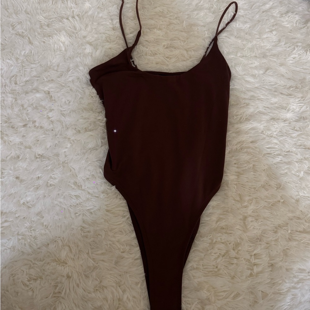 Kids Brown One Piece Swimsuit